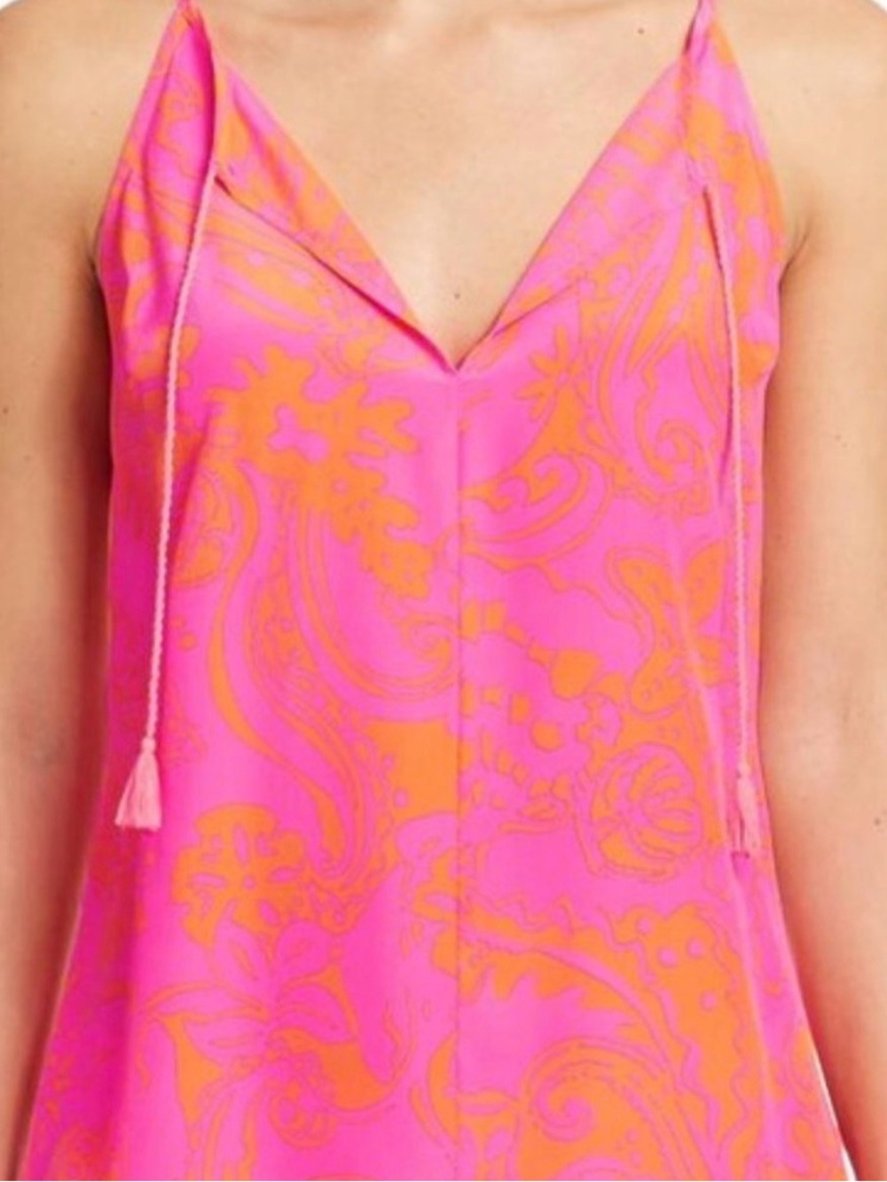 Lilly Pulitzer Pink & Orange Printed Spaghetti Strap Cami - Picture 6 of 6